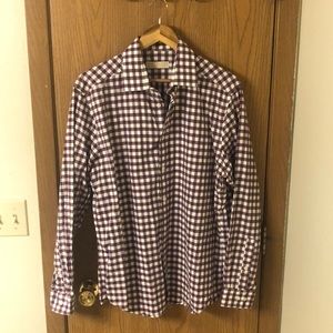 Michael Kors Checkered Dress Shirt